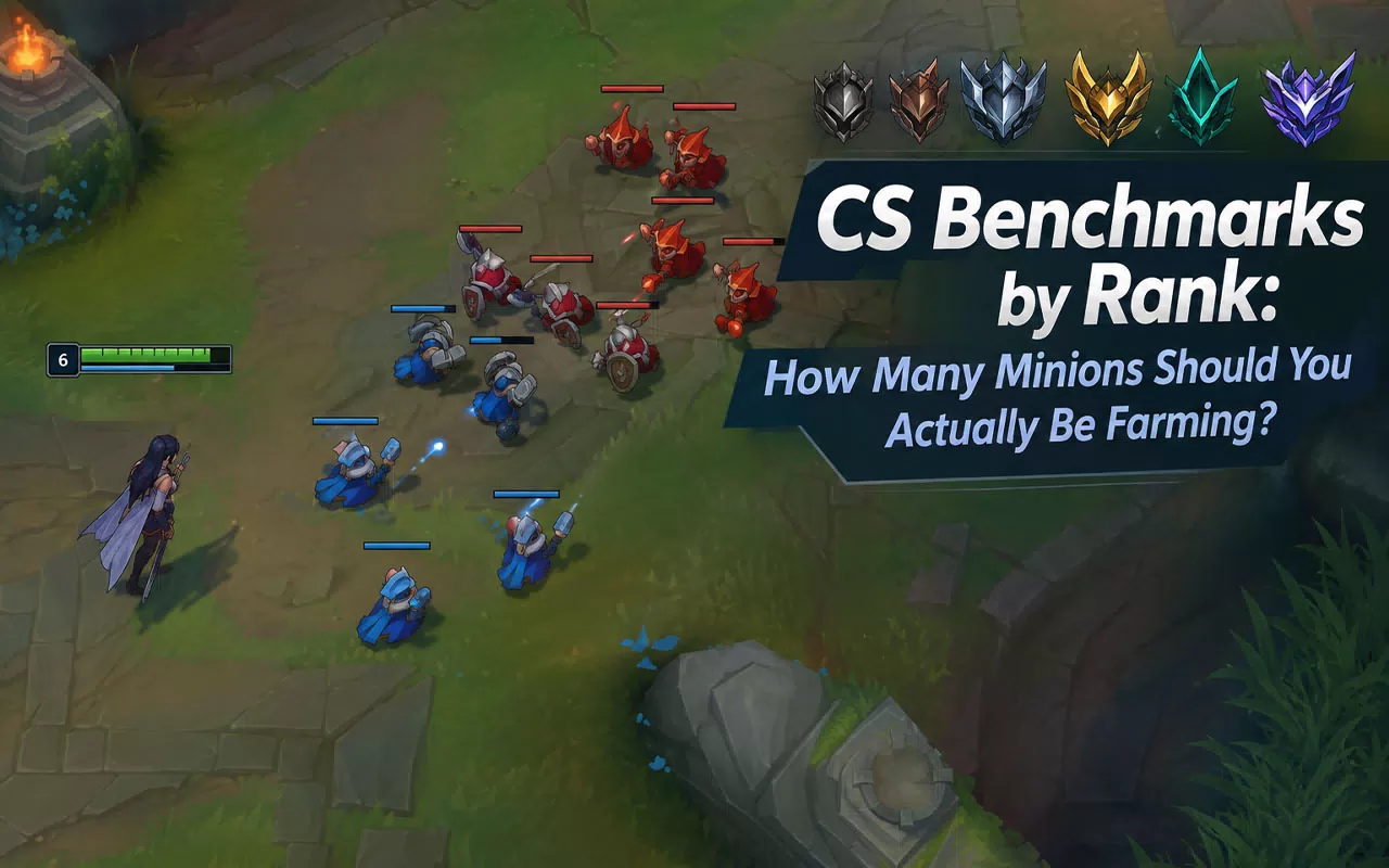 CS Benchmarks by Rank: How Many Minions Should You Actually Be Farming?
